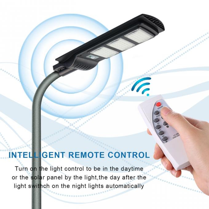 Durable Pole all in one solar panel 90*130° Beam Angle IP65 Waterproof IK10 Protection high power led solar street light 4