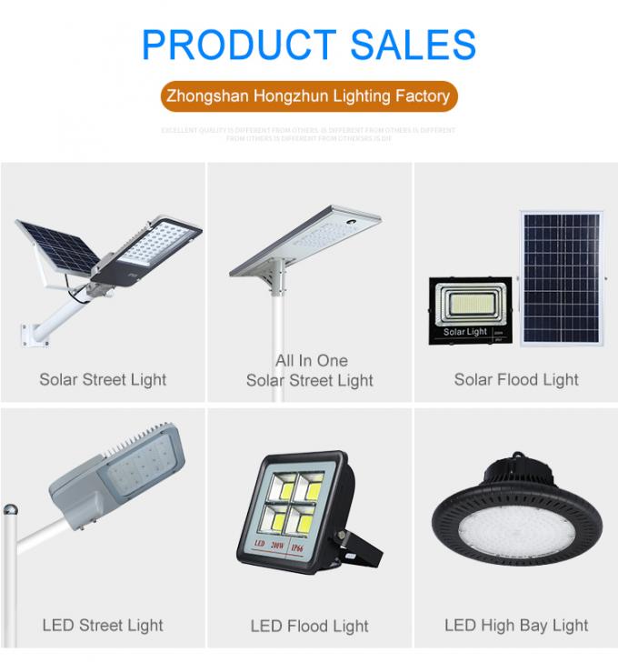 Zeitkontrolle Solarstraßenbeleuchtung 100W 200W 300W 400W Led Straßenleuchte 6