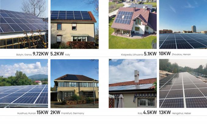 Kit de générateur solaire hors réseau Système d' énergie solaire Inverseur hybride solaire ensemble complet 2