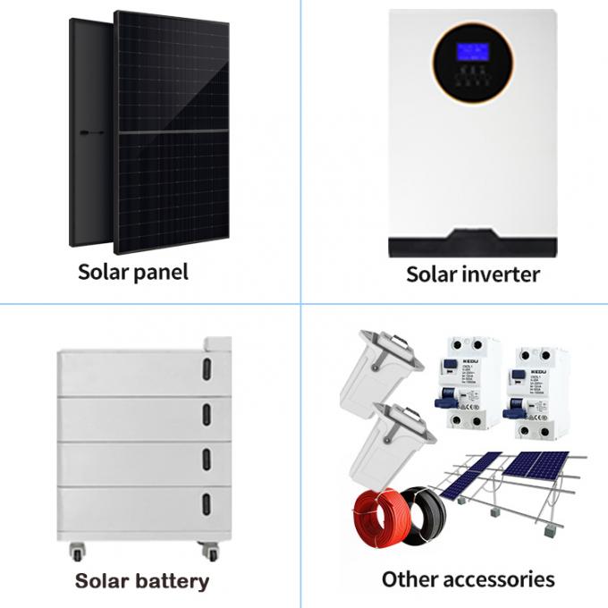 Ηλιακός μετατροπέας και οικιακή μπαταρία αποθήκευσης ενέργειας Ηλιακό οικιακό σύστημα 6