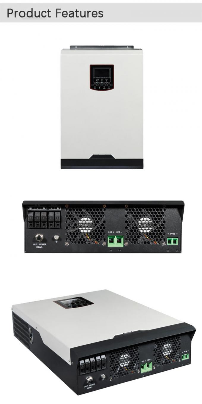 Invertisseur solaire hybride monophase contrôleur MPPT Invertisseur CA pour maison 8