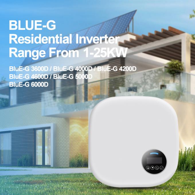 Inversor solar con controlador de carga Mppt 5000W 6000w en red de fase única onda seno todo en uno 0