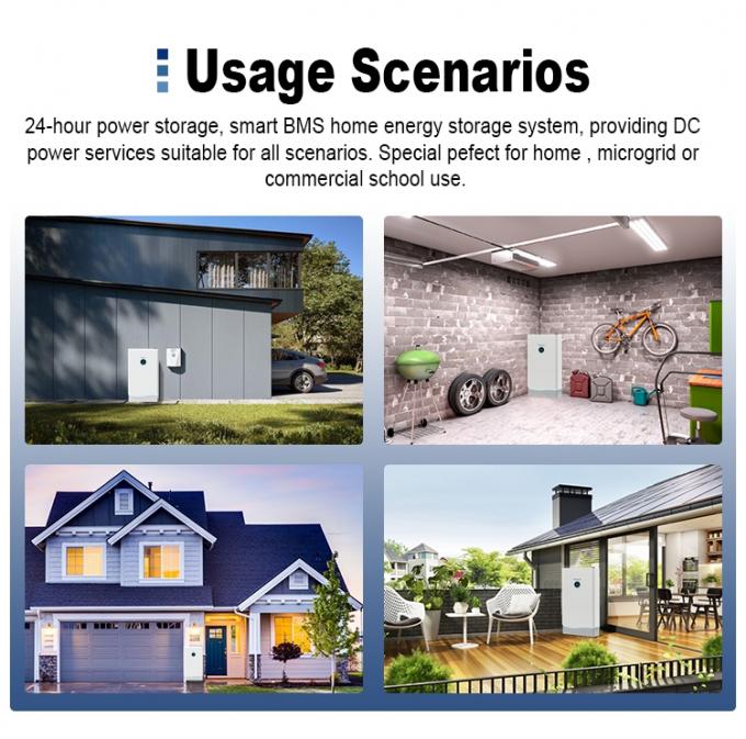 BMS ESS UPS 6kw 10kw Inversor híbrido con batería de almacenamiento de energía acumulable incorporada Todo un conjunto para el hogar 5