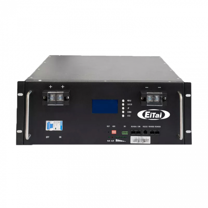 Lifepo4 μπαταρία 5kwh 10kwh 15kwh Rack Mount Βαθύ κύκλο Li Ion μπαταρία Smart BMS 0