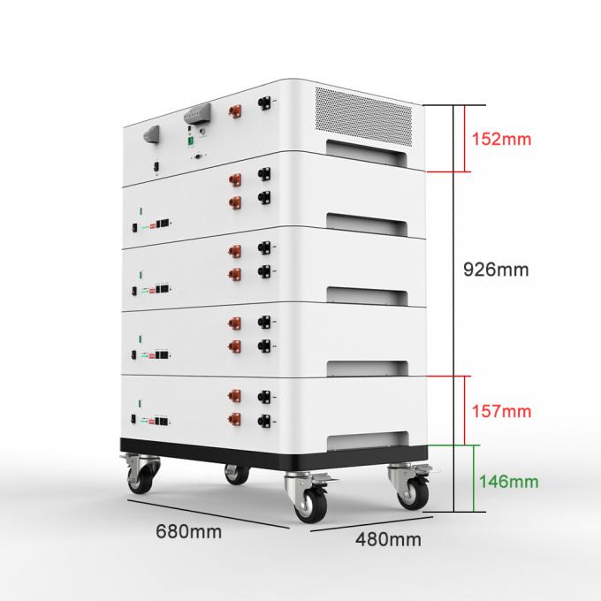 48v Yüklenebilir Pil Ev Güneş Bataryası için Lifepo4 Paketi 4